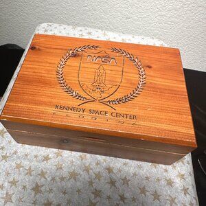NEW NASA Kennedy Space Center Wood Box